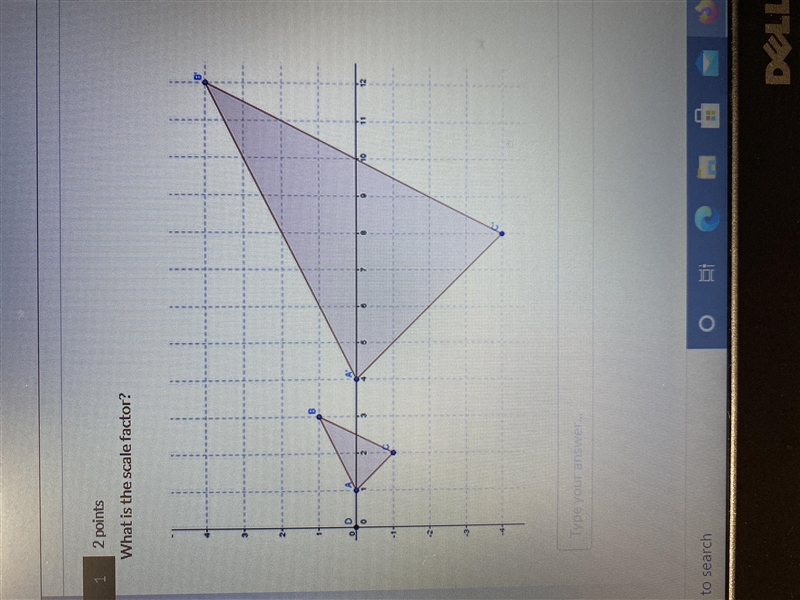 What is the scale factor.-example-1