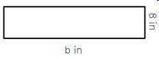 The rectangle below has a area of 160in2 find the one that is Not true A. The base-example-1