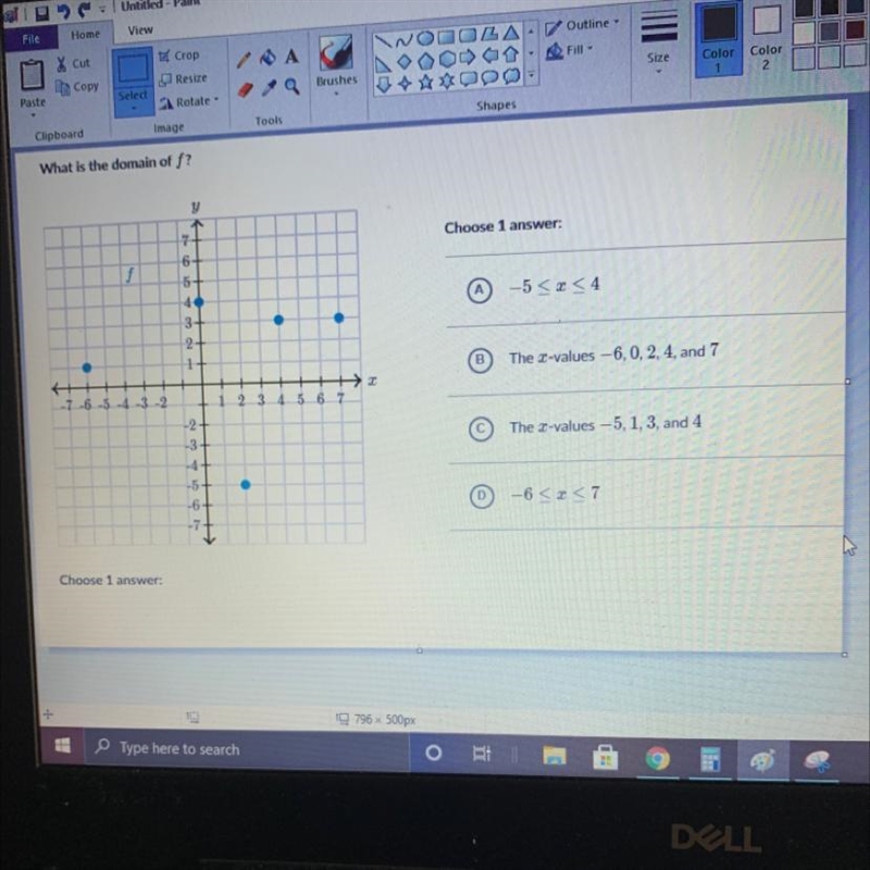 What is the domain of f?-example-1