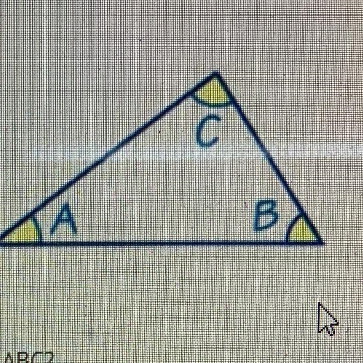 Which three angle measures can be used to make ABC? A) 36 B) 41 C) 68 D) 71° E) 88-example-1