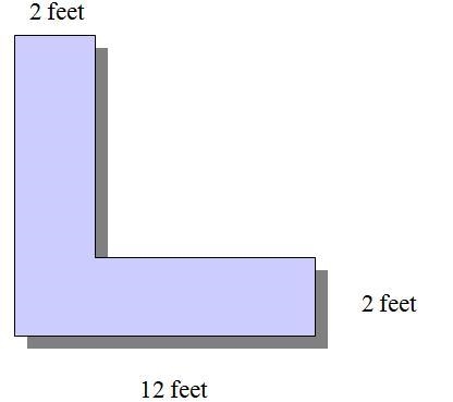 A square is removed from the right hand corner of a square board. What is the area-example-1