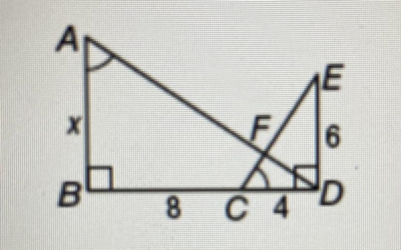 Please help me it is very urgent!!! Identify the similar triangles in the figure then-example-1