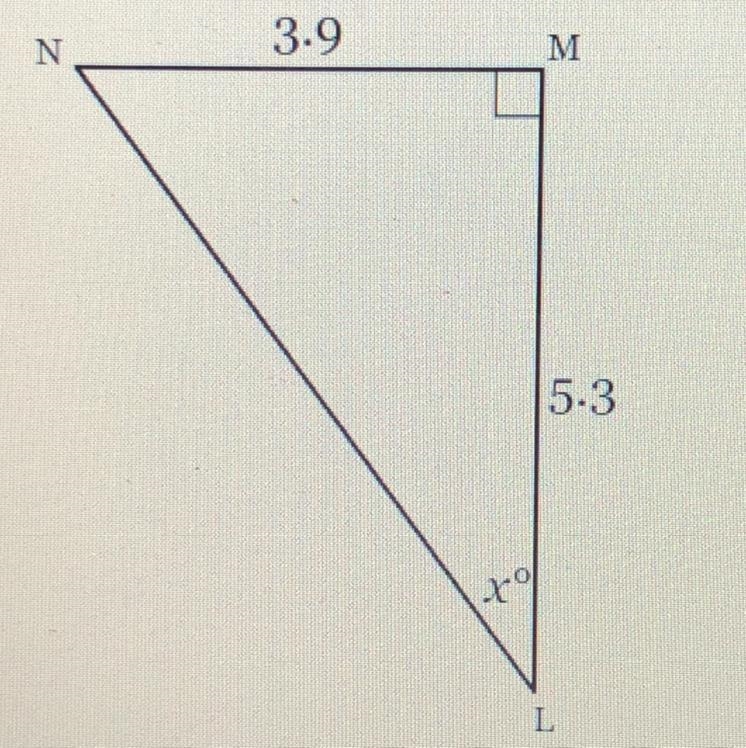 Solve for x round to the nearest tenth of a degree if necessary 55 POINTS PLZ HELP-example-1