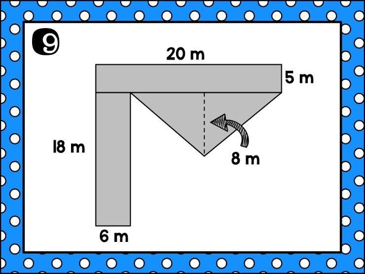 Composite Figures Question 9. A. 57 ft B. 288 ft C. 208 ft D. 264 ft-example-1