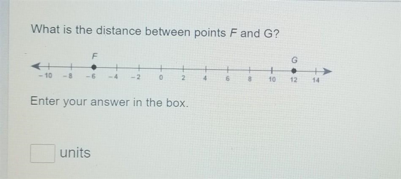 What is the distance between points Fand G?​-example-1