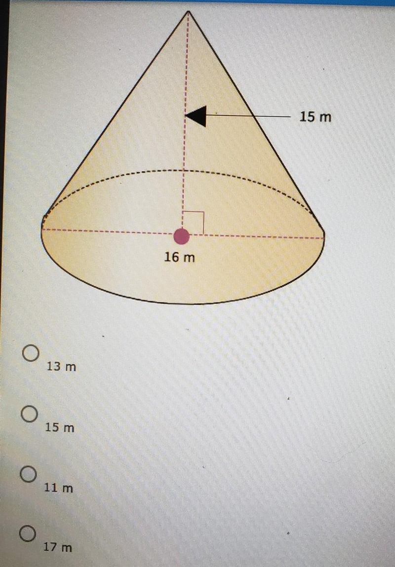 Find the slant height of the cone.​-example-1