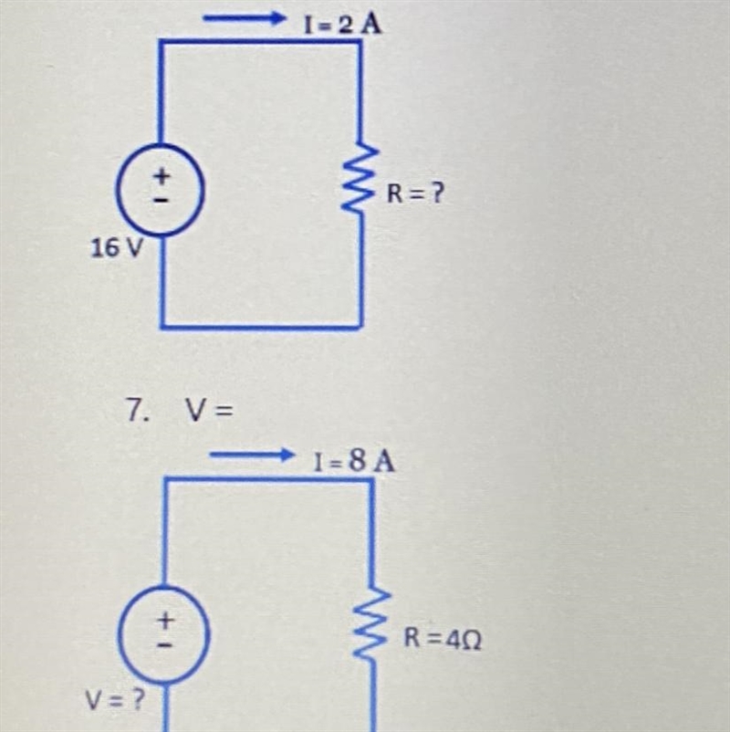 Use the circuits shown to solve each of the following:-example-1