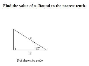 Find the value of x. Round to the nearest tenth.-example-1