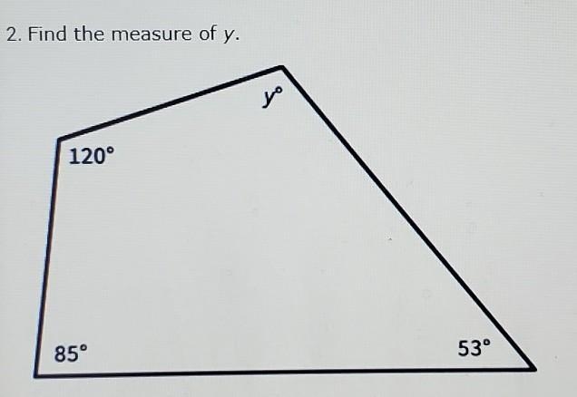 Find the measure of y. options: 86° 102° 130° 122°​-example-1