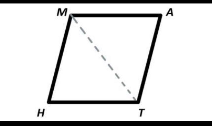 Is ∆MHT ≈ ∆TMA? If so, state the congruence property you used to make the determination-example-1