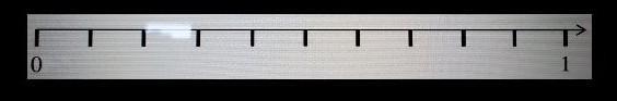 Using the number line to help you, decide which fraction is larger, or if they are-example-1