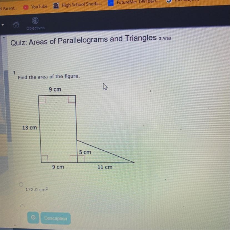 Find the area of the figure-example-1