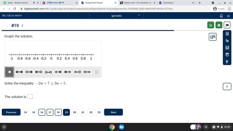 Solve the inequality.-example-1