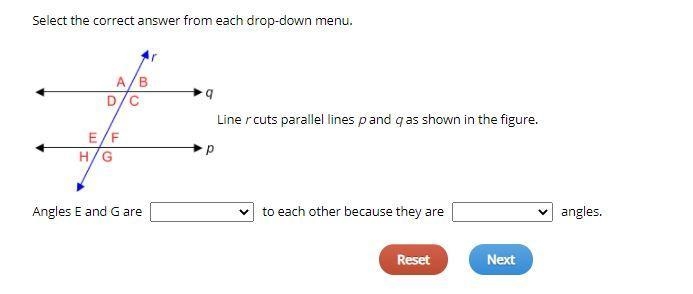 1. Congruent Not Congruent Supplementary 2. Adjacent Corresponding Vertical-example-1