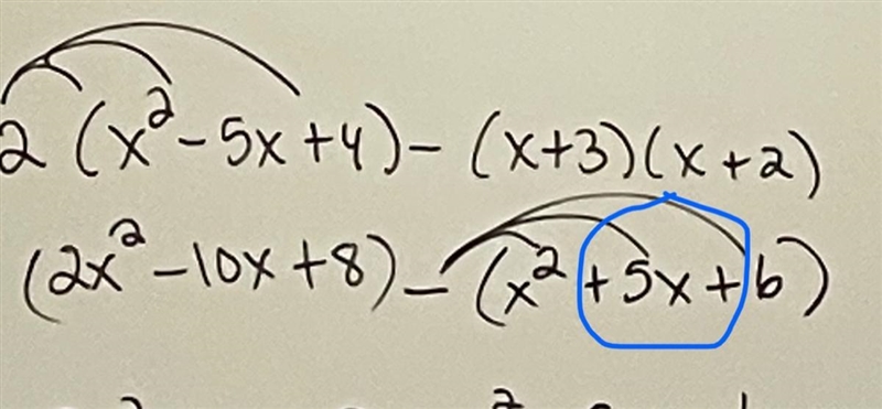 Hello there I have a quiz tomorrow and I would like to know how my teacher got 5x-example-1