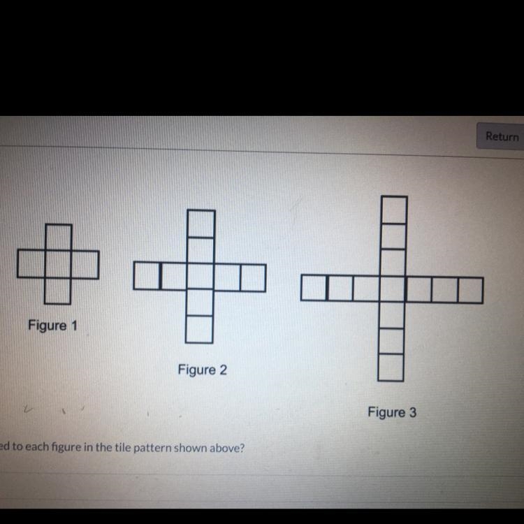 How many tiles are added to each figure in the tile pattern shown above-example-1