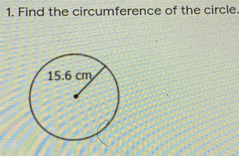 Find the circumference of the circle.-example-1