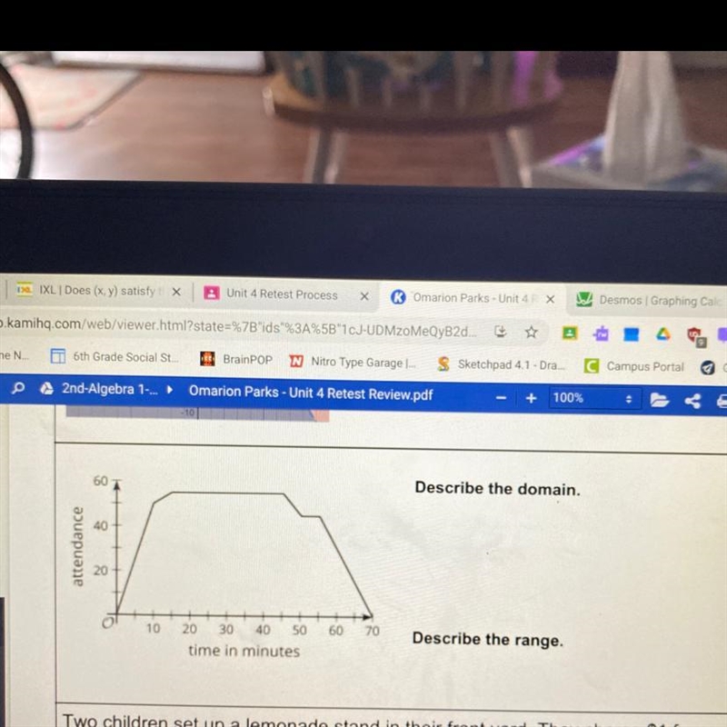 Describe the domain describe the range-example-1