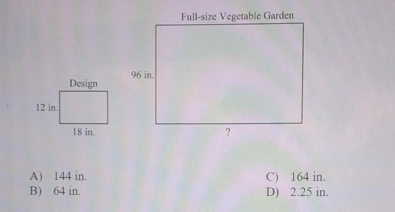 10. Coby designs a rectangular vegetable garden. What will be the length of the full-example-1