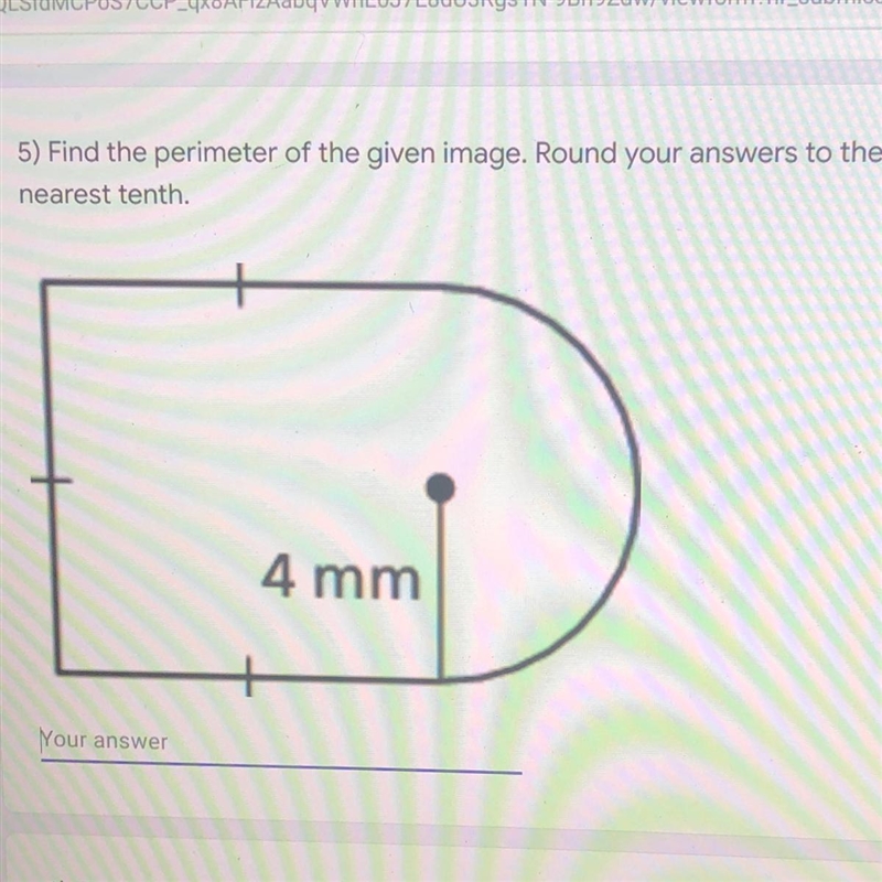 Find the perimeter of the given image. Round your answers to the nearest tenth.-example-1