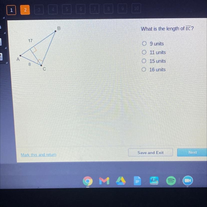 HELP PLEASE what is the length of BC-example-1