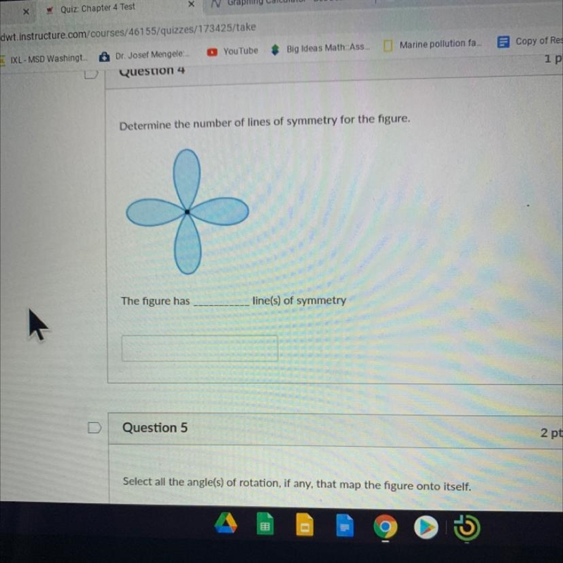 Determine the number of lines of symmetry for the figure.-example-1