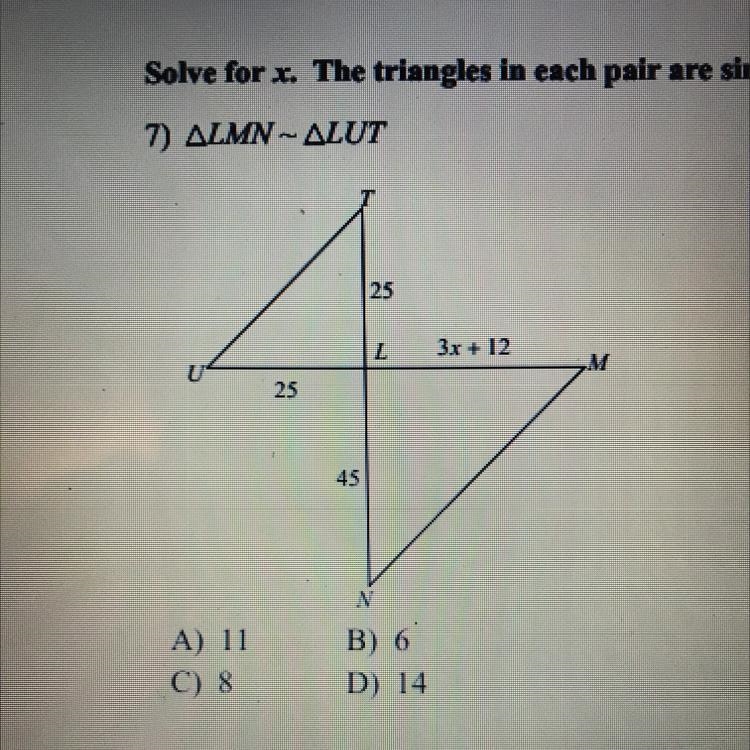 7 similarity and pythagorean theorem-example-1