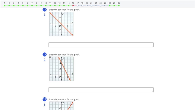 Please help with 18 and 19 ASAP ill do brainiac the instructions say to write an equation-example-1