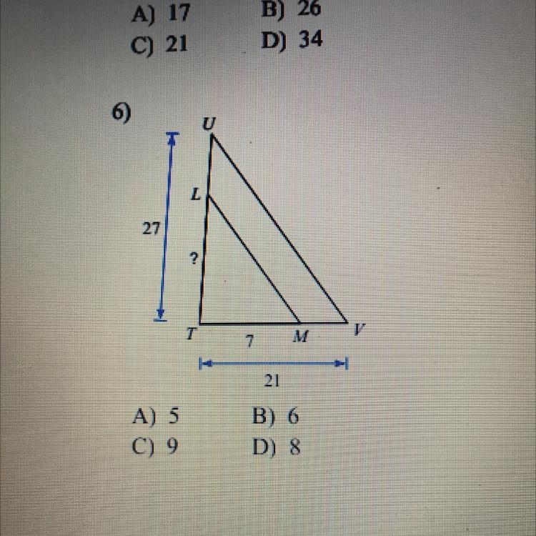 6 similarity and pythagorean theorem-example-1