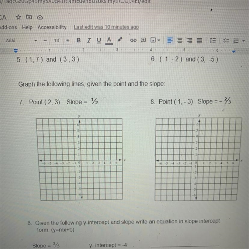 Then top two need a the slope found please and the other two have the directions-example-1