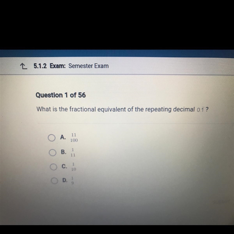 What is the fact equivalent of the repeating decimal-example-1