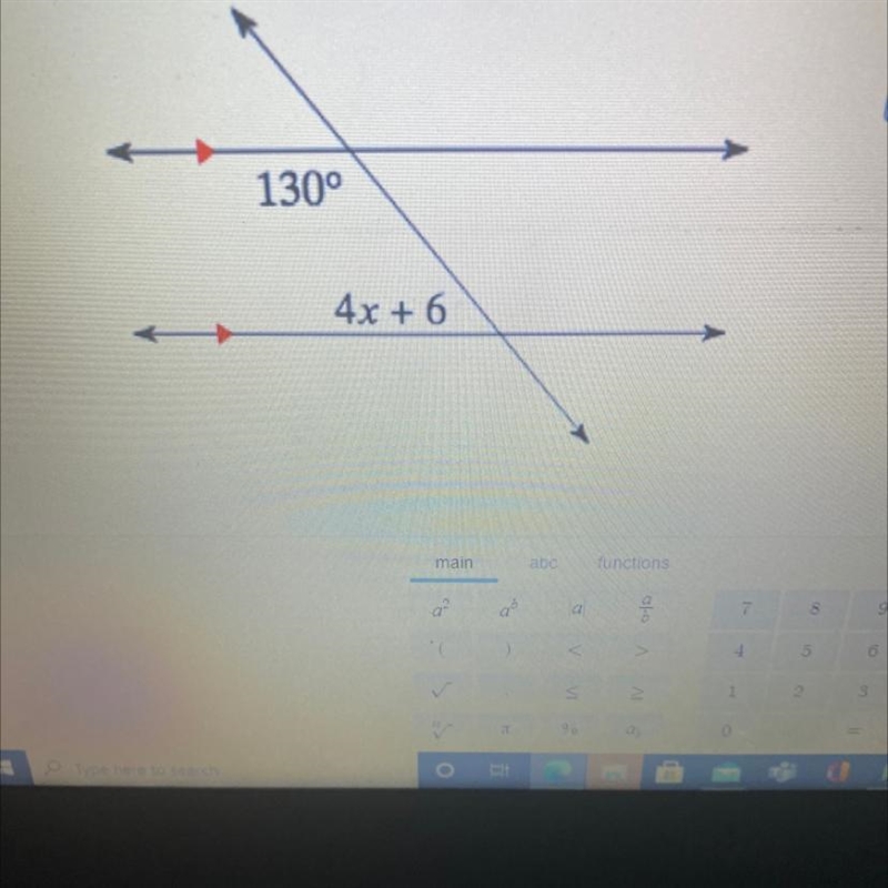 Solve for the value x-example-1