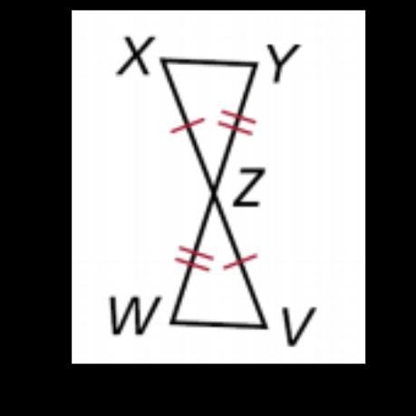 Use SAS to explain why ∆XYZ ≅ ∆VWZ !!!!!!!!!! Answer correctly !!!!!!!!!!! Will mark-example-1