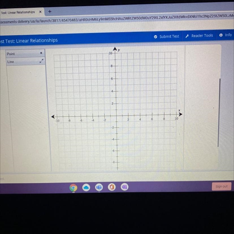 Graph the line that represents this equation: y=-5z +2-example-1