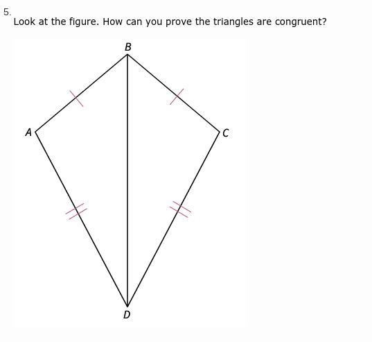 A. It is not possible to determine if the triangles are congruent B. ∆ABD ≅ ∆CBD by-example-1