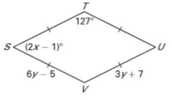 Find x and y Show all the work-example-1