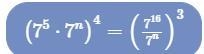 What value of n makes the equation true? Show your work.-example-1