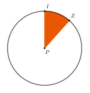 A piece of pizza with a diameter of 20 inches is eaten and m-example-1