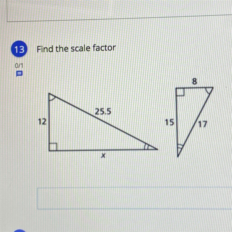 13 Find the scale factor-example-1