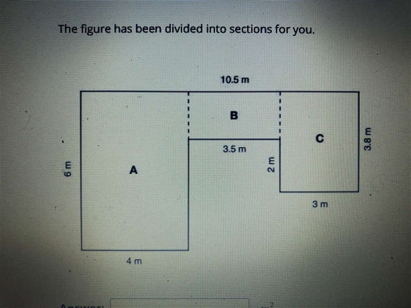 Please find the area of the figure given below-example-1