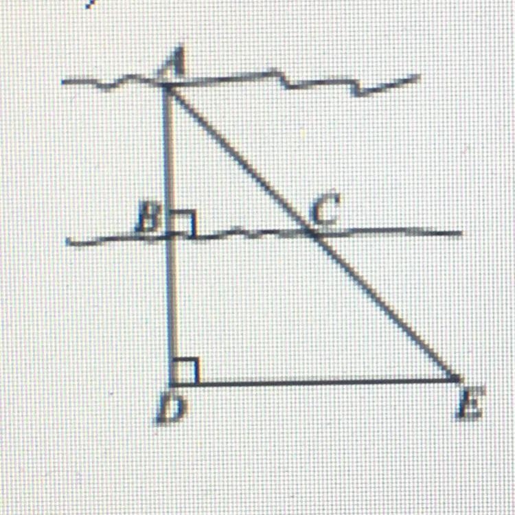 BD = 21 m, RC = 25 m. DE = 40 m. AB = ? m. Find AB-example-1