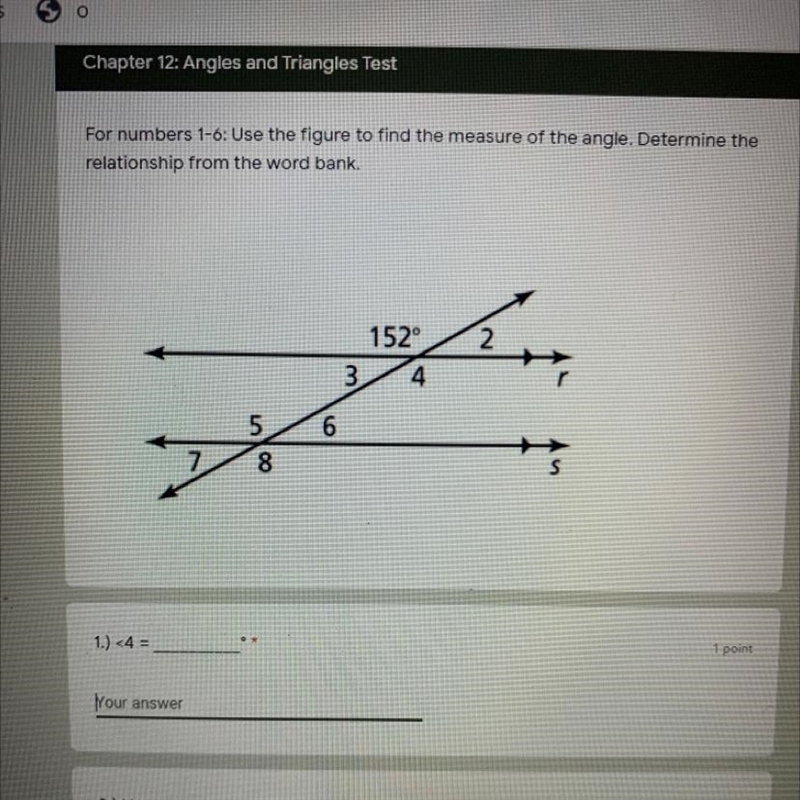 I need to find the angle for each number spot-example-1