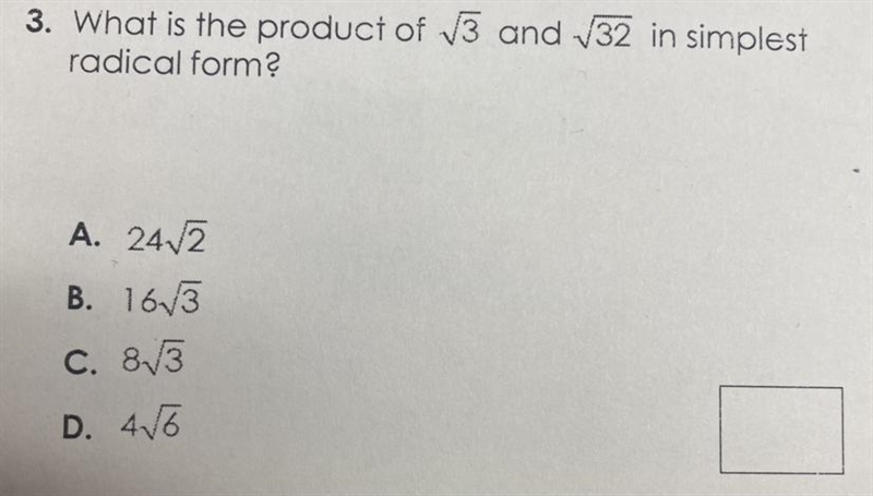 What is the product of square root of 13 and the square root of 132 in simplest radical-example-1