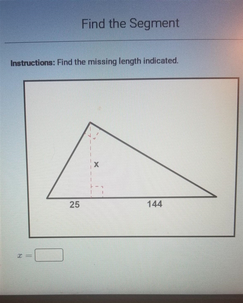 Find the missing length indicated​-example-1