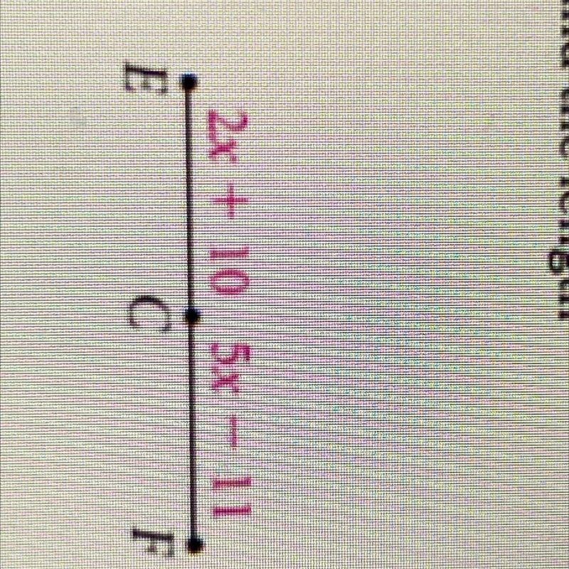 C is the midpoint of EF find EF stuck on this can someone help me-example-1