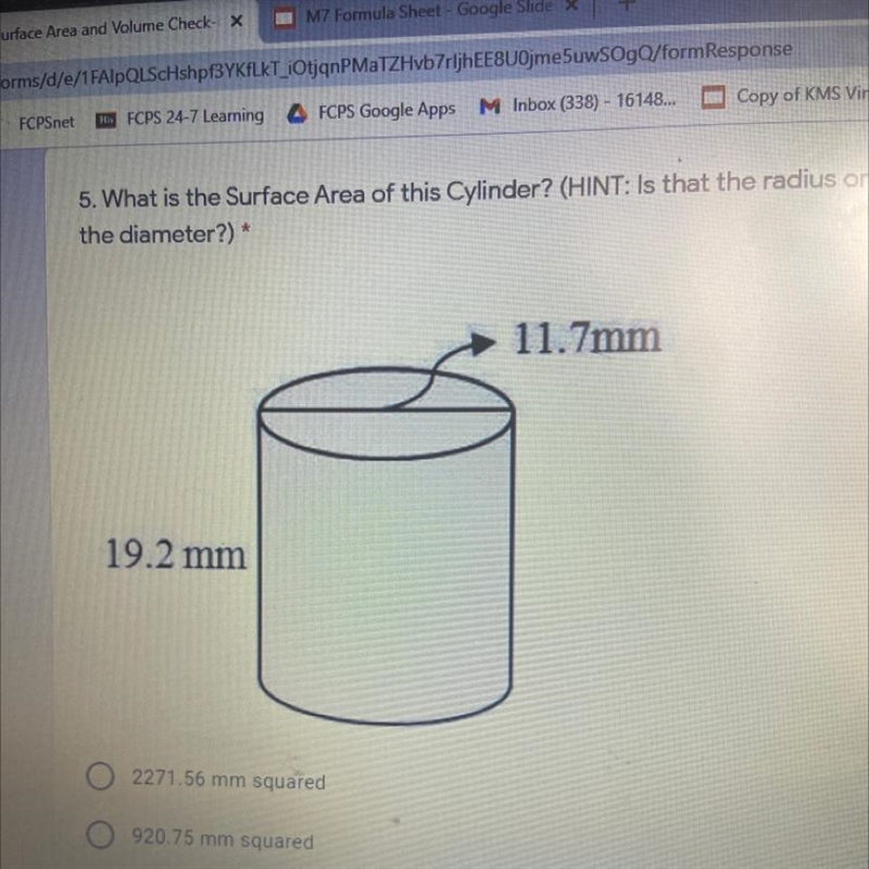 What is the surface area of the cylinder-example-1