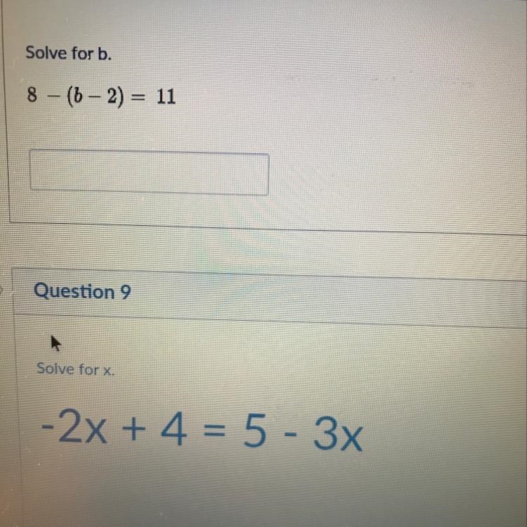 Solve for b at the top And x at the bottom I’ll give 17 points-example-1