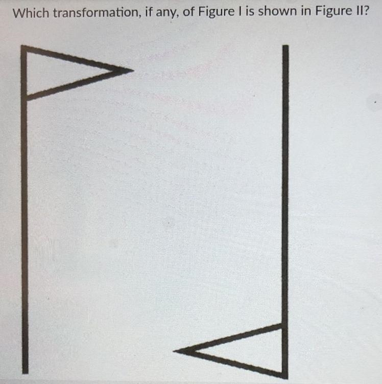 A. Reflection B. Rotation C. Translation D. No Transformation-example-1