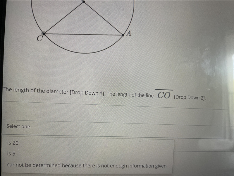 The circle shown on the radius of 10 units-example-2