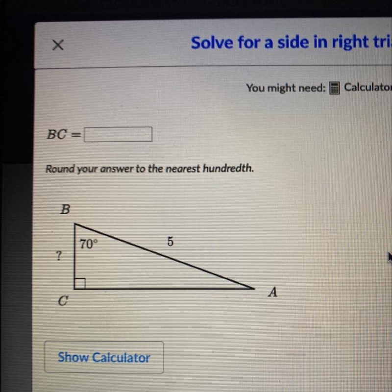 Please help I need help with this right triangle problem-example-1